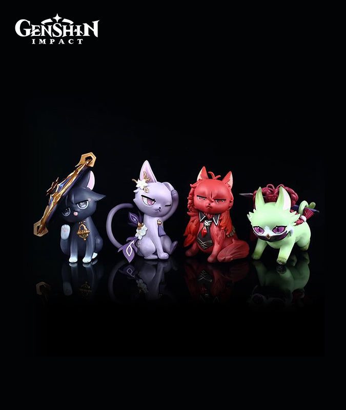 Genshin Impact Cat Figures