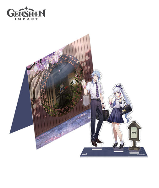 HeyTea Genshin Ayaka & Ayato Acrylic Badge & Standee – GenshinFans