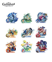 Genshin Teyvat Style Series Merchandise - Badge & Stand