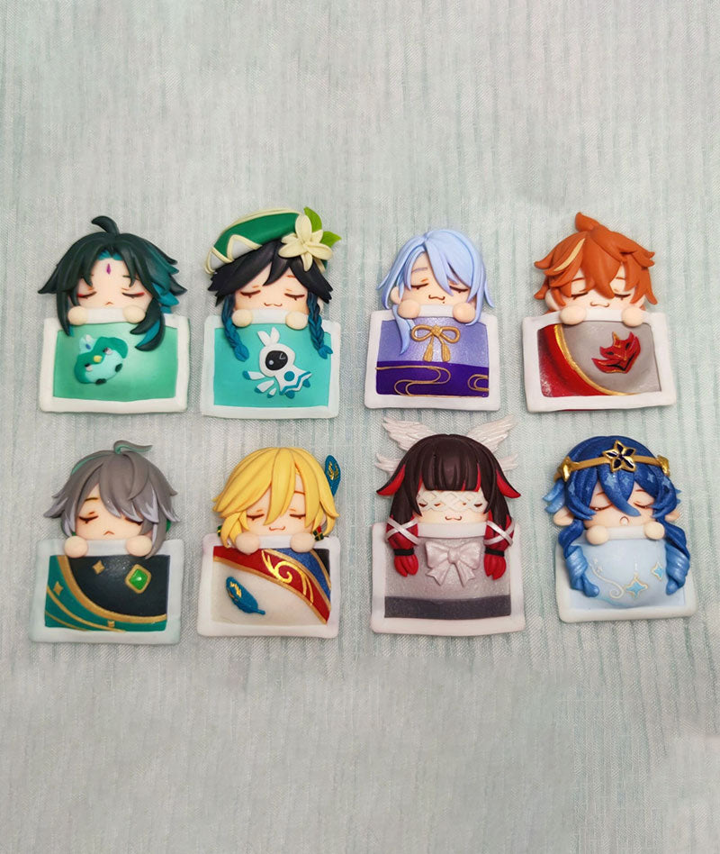 Genshin Impact Character Chibi Clay Figures