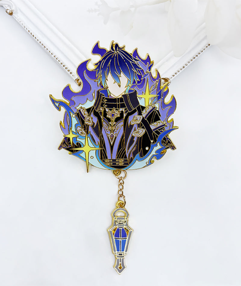 Genshin Impact Flins Pin Badge & Earrings – GenshinFans