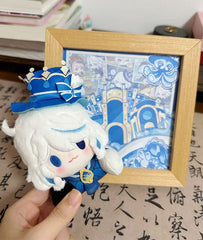 Genshin Furina Magnetic Plush Photo Frame Gift Set