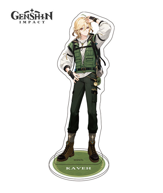 ジェジュン Cafe de KAVE オープン記念　ノベルティ　アクスタ Kaveh Official Merch: Mouse Pad, Stand & Badge – GenshinFans