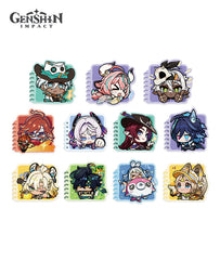 Genshin Impact Natlan Chibi Character Expression Series Spiral Notebook