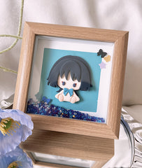 Wanderer Chibi Clay Figurine Display Frame