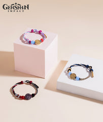 Cute Genshin Character Beaded Woven Bracelet