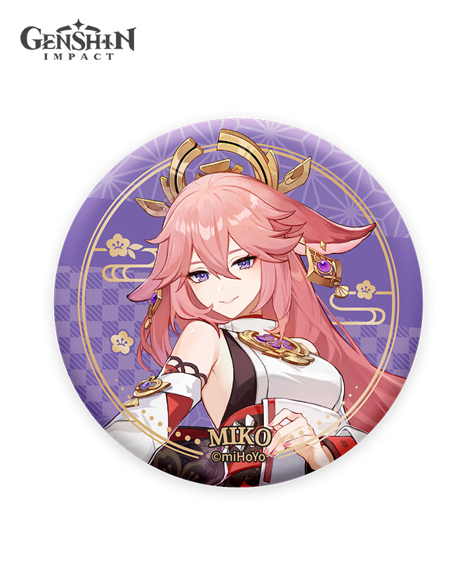 Official Inazuma Character Badge Yae Miko Raiden Shogun – GenshinFans