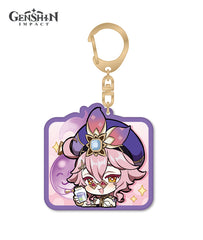 [Official Merchandise] Sumeru Chibi Character Expression Sticker Keychain