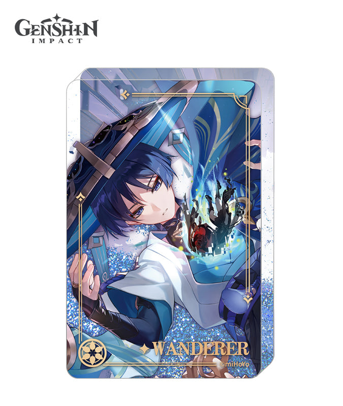 Genshin Impact Theme Wanderer Acrylic Quicksand Ornaments